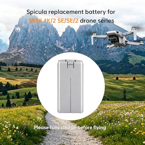 Mini 2, Mini 4K Battery 1 Pack 2400mAh Capacity Intelligent Drone Replacement Battery Maximum Flight time 31 Minutes Compatible with DJI Mini 4K/2/SE/2 SE Drones - size: Mini 4K/2/SE/2 SE Battery*1