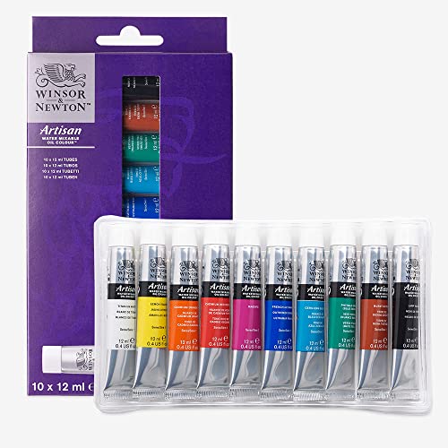 Winsor & Newton Artisan Water Mixable Oil Paint Set, 10 x 12ml Tubes - style: Tube Set 10 x 0.4-oz