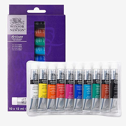 Winsor & Newton Artisan Water Mixable Oil Paint Set, 10 x 12ml Tubes - style: Tube Set 10 x 0.4-oz
