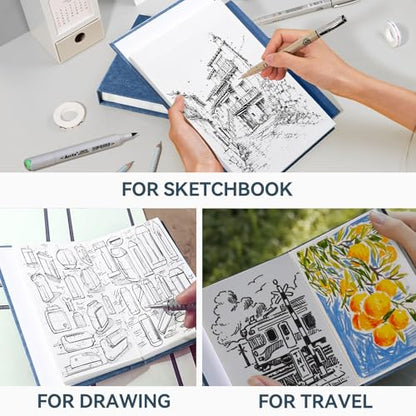 Arrtx Premium A6 Sketchbook, 60 Sheets, 5.8 x 4.1 Inches - size: A6