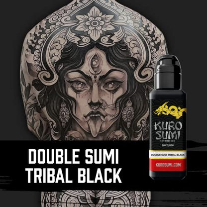 Kuro Sumi Double Sumi Tribal Black, Vegan Friendly, Professional Ink 1.5oz