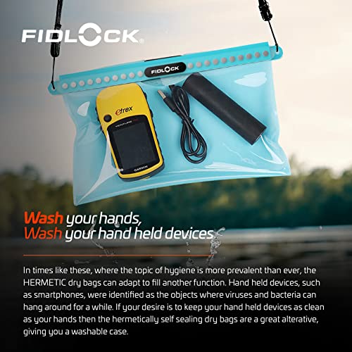 FIDLOCK Hermetic Dry Bag Flexible Magnetic Bag, Multi, Fabric Black - color: Fabric Black, size: Multi