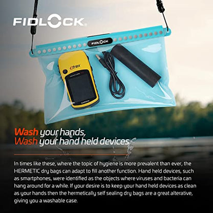 FIDLOCK Hermetic Dry Bag Flexible Magnetic Bag, Multi, Fabric Black - color: Fabric Black, size: Multi