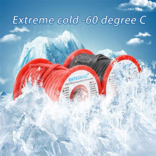 BNTECHGO 14 AWG Silicone Wire Red Black 40ft Stranded Tinned Copper Wire - color: Red and Black, size: silicone wire red 40ft and black 40ft