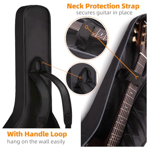 39" Electric Guitar Cae, 0.35" Thick Padding Waterproof Electric Guitar Bag - size: Electric Bag