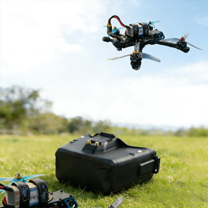 SKYZONE Cobra X V4 FPV Goggles Have a Stunning Miniature OLED Screen, immersive Flight Experience, high-Definition Video Transmission, Adjustable Diopter, Drone Goggles Have Real Scenes
