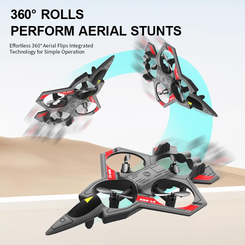 RC Plane, Plastic Remote Control Airplane for Hobbyists Beginners - color: Gray