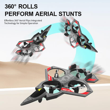 RC Plane, Plastic Remote Control Airplane for Hobbyists Beginners - color: Gray