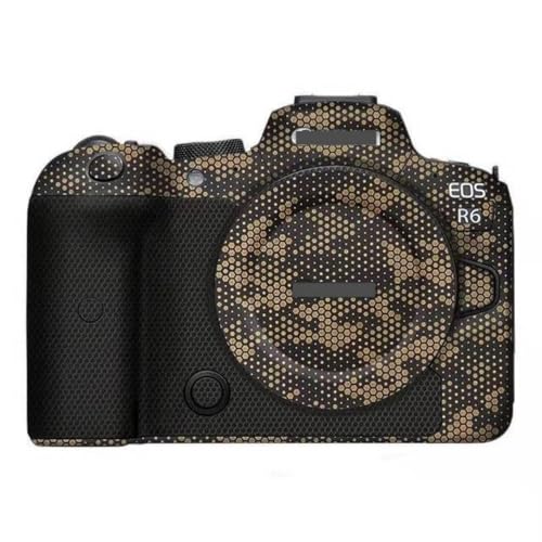 Camera R6 Skin for Canon EOS R6 EOSR6 Anti-Scratch Vinyl Wrap Cartoon Film Body Protector Coat Photography Accessories Sticker (Mamba Gold) - color: Mamba Gold