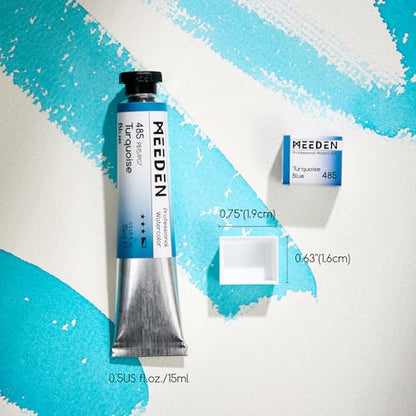 MEEDEN Professional Artist Watercolor Paint: Light Green - 15ml/0.5oz - color: Light Green