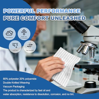 Anti-Static Microfiber cloths 9"x9"(100 Pcs,200GSM) - size: 9" x 9" (Pack of 100)
