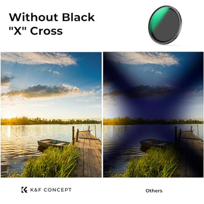K&F CONCEPT 82mm Variable ND Lens Filter ND2-32 (1-5 Stops) Waterproof - size: 82mm