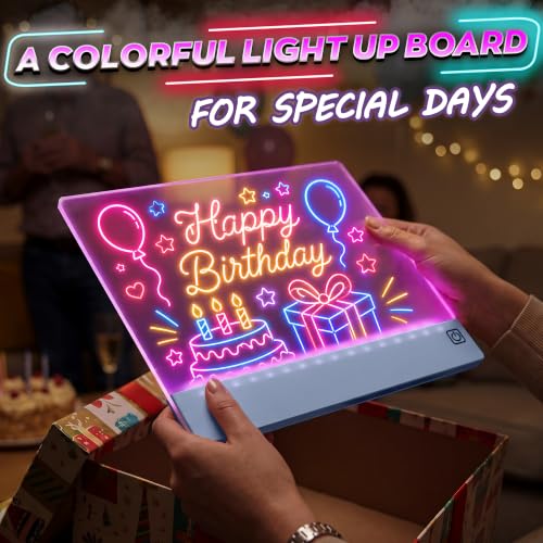 16-Inch LED Drawing Board Rechargeable; Fun Birthday Gift - color: Blue
