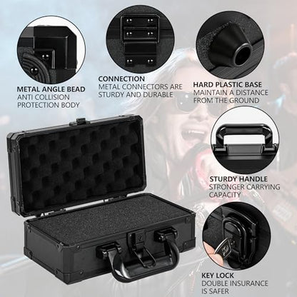 11 Inch Carrying Case with Customizable Pre-Diced Foam - size: 11.1x5.9x5.5 Inch