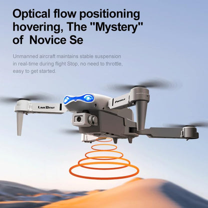 E99 Nova Drone with 2.4Inch Screen Remote Control & Dual Camera, 50X Zoom Foldable Quadcopter, Optical Flow Positioning Hover, 360° Flip, Trajectory Flight, APP Filter & Beauty, One-Key Takeoff, Gift for Beginners Adults