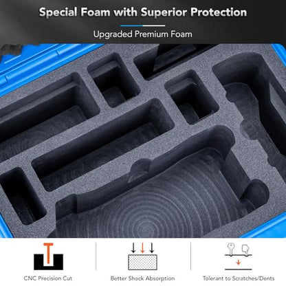 Lykus Titan M400 Hard Case for DJI Mavic 4 Pro and DJI RC Pro 2/RC2 - color: Blue