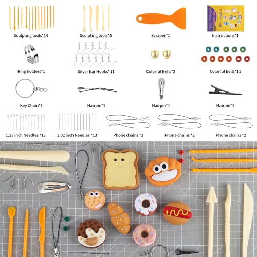 Aestd-ST Polymer Clay 72 Colors, Oven Bake Modeling Clay for Kids & Artists - color: 72-B Colors