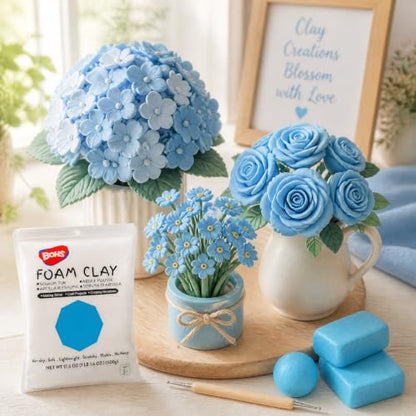 BOHS Foam Clay, Sky Blue Air Dry Modeling Clay, 1.1 lb - color: Sky-blue, size: 500 g