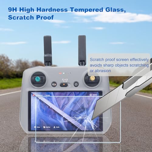 3 Pack HD Tempered Glass Screen Protector for DJI RC/RC 2
