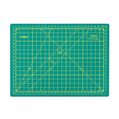 ZERRO Cutting Mat 12" x 9" Self Healing Rotary Cutting Mat A4 - size: 12"L x 9"W