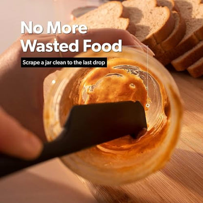 DI ORO Silicone Jar Spatula Set - 600F Heat Resistant, 5-Pc Mint - color: Mint