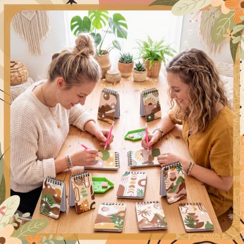 Fuyoooo 12 Pcs Boho Diamond Art Notebook Kits for Adults, 4.72 x 2.83 Inch - style: Boho