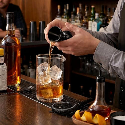 Homestia Bell Jigger for Bartending, 2 oz 1oz Double Cocktail Jigger, Black - color: Bell Jigger - Black