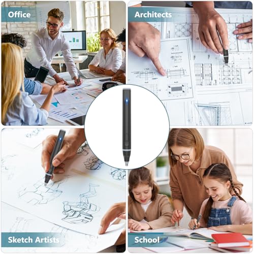 Electric Eraser, USB C Rechargeable Pencil Eraser with 220 Eraser Refills - color: Black