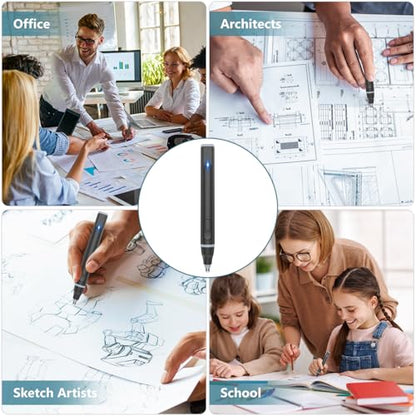 Electric Eraser, USB C Rechargeable Pencil Eraser with 220 Eraser Refills - color: Black