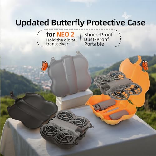 Protective Case for DJI Neo 2, Portable Travel Carrying Case Storage Case for DJI Neo 2 Batteries and Digital Transceiver Accessories - size: Medium