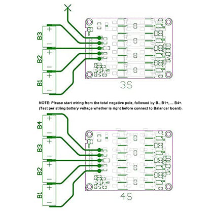 3S 4S 12V 5A Battery Active Equalizer Lipo Li-ion LFP LiFePO4 BMS Balancer