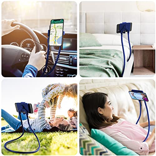 B-Land Cell Phone Holder, Universal Lazy Bracket DIY Mobile Phone Stand - color: Blue