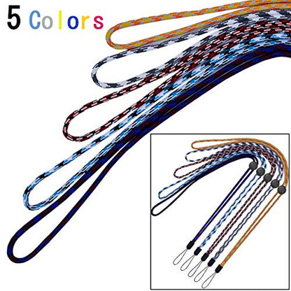 YOUOWO 5Pack 5Colours Adjustable Lanyards Multicolor,Neck Strap Lanyard - color: Colors