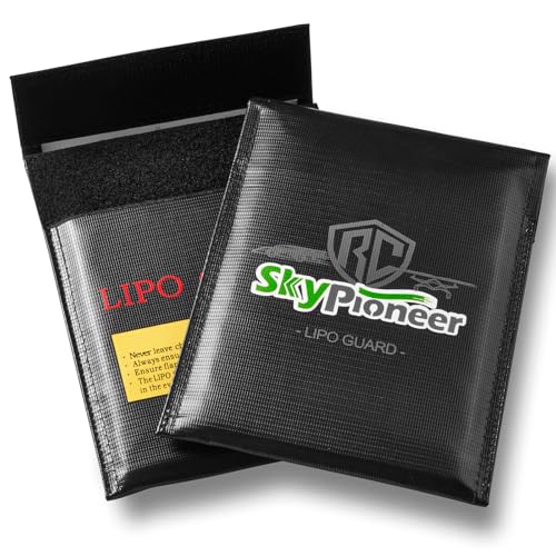 2 Pack Lipo Safe Bags, Fire Retardant Lipo Battery Bag, 6.9''x9'' Black, Fireproof Explosion-proof Sack for Charging and Storage - color: Black, size: 6.9''x9''(2 pack)