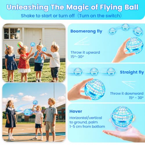 Flying Orb Ball Toy, 2026 Upgrade Hand Controlled Hover Ball - color: Light Blue, size: 1 Pack