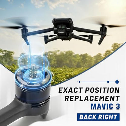 Mavic 3 Motor Rear Right Arm Replacement, Compatible with DJI Mavic 3 Drone Spare Parts - color: Rear Right
