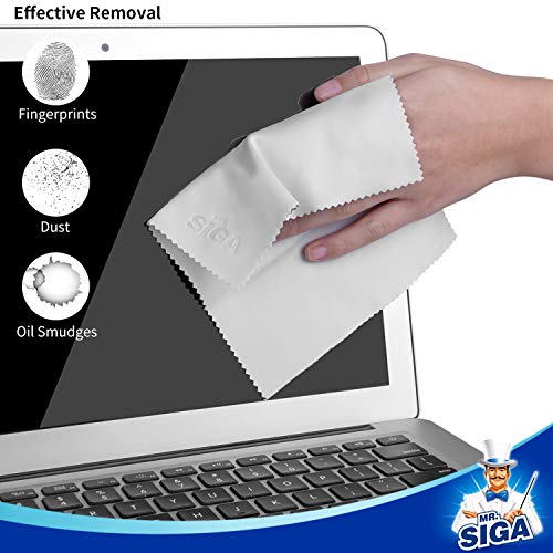 MR.SIGA Microfiber Glasses Cleaning Cloth, Spectacle Cleaner Cloth, 6 Pack - size: 6 Pack-6 X 7 inch