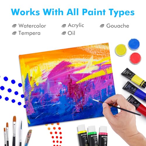 GOTIDEAL Canvas Boards, 8x10 inch Set of 10, Art Supplies Canvas Panel - size: 8"x10"