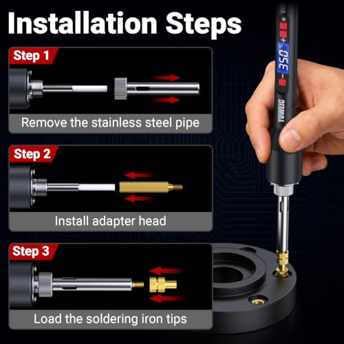 M6 Heat Set Insert Kit 181PCS Threaded Inserts 60W Soldering Iron, Heat Insert Tips, Nuts & Screws, Threaded Insert Installation Tool Set with Stand and Tweezers for 3D Printing - size: M6