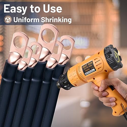 Bates- Heat Shrink Tubing Kit, 11 Sizes, 2:1 Ratio, 580 pcs, Heat Shrink Wrap, Wire Shrink Wrap Tubing, Wire Shrink Tubing, Wire Heat Shrink, Electrical Shrink Wrap Tubing, Shrink Tubing for Wires