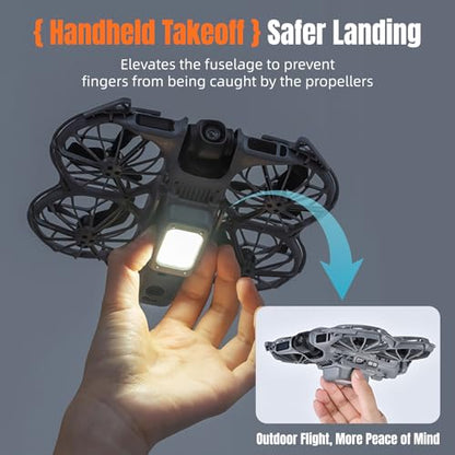 Neo2 Night Light Landing Gear for DJI Neo 2 Drone Accessories, Foldable Landing Gear Protector Kit with LED Lights Flight