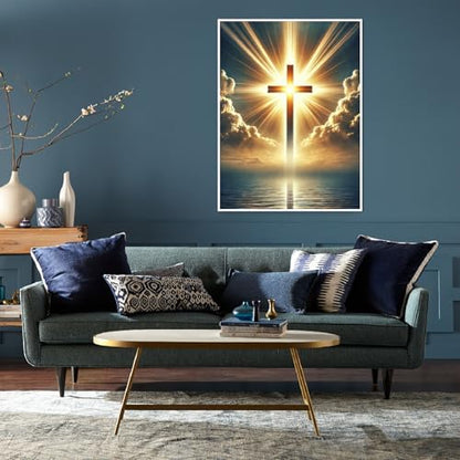 3 Pack Diamond Painting, Christ Cross Diamond Art Kits for Adults 12x16 In - color: G9241-G9242-G8799