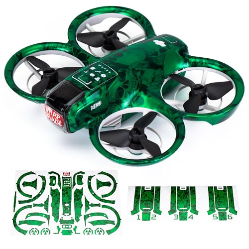 WRAPGRADE Skin Sticker Compatible with DJI NEO Full Wrap (Emerald Skull) - color: EMERALD SKULL