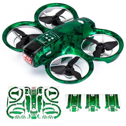 WRAPGRADE Skin Sticker Compatible with DJI NEO Full Wrap (Emerald Skull) - color: EMERALD SKULL