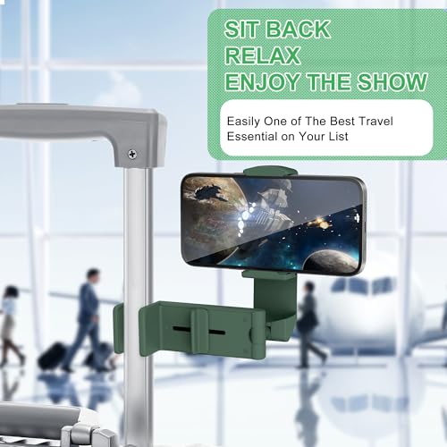 Perilogics Airplane Phone Holder Mount, Plane Travel Essentials (Evergreen) - color: Evergreen