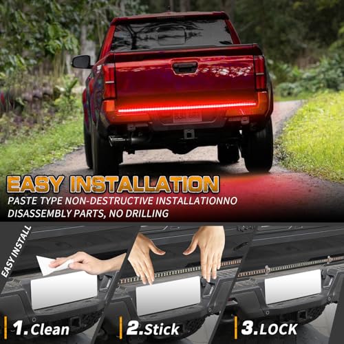 XRIDONSEN 48 inch 288 LED Red Tailgate Emergency Lights Strip - color: Red