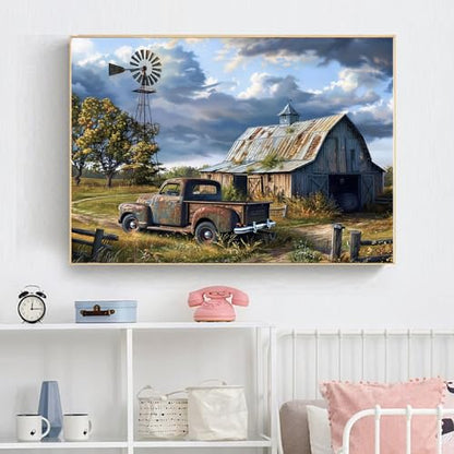 Rural Scenery Paint by Numbers Kit for Adults,Color By Numbers for Adults - color: DP03773