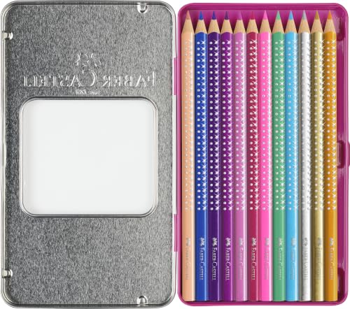 Faber-Castell Sparkle Colour Pencils - Tin of 12