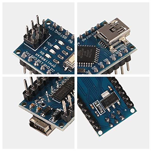 AITRIP 3pcs for Arduino Mini Nano V3.0 ATmega328P 5V 16M Micro Controller Board Module with 3pcs USB Cable Compatible with Arduino IDE - color: 3PCS