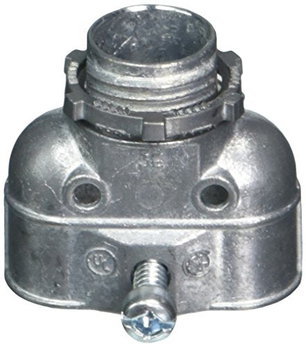 Halex – 3/8 Inch Flexible Metal Conduit (FMC) Duplex Connector – 15803B – 25 Per Pack - style: 3/8" (1/2" KO) in. Trade Size 25 Per Pack